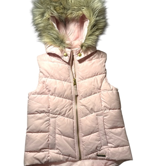 H&M Light Pink Jacket with Faux Fur Trim - Picture 1 of 4